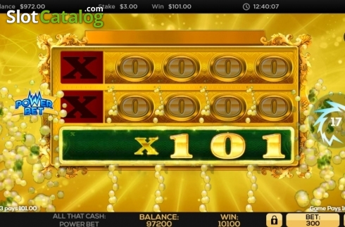 Οθόνη5. All That Cash Power Bet Κουλοχέρης 