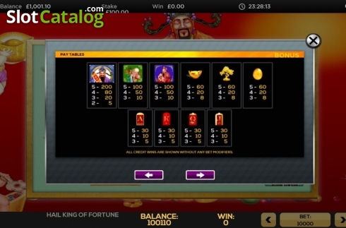 Οθόνη8. Hail King of Fortune Κουλοχέρης