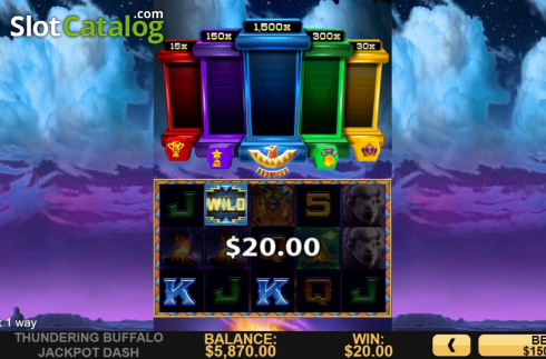 Οθόνη3. Thundering Buffalo: Jackpot Dash Κουλοχέρης