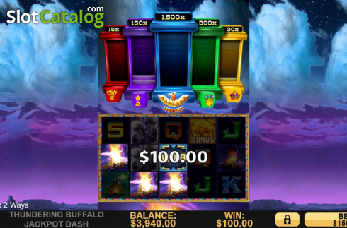 Οθόνη5. Thundering Buffalo: Jackpot Dash Κουλοχέρης