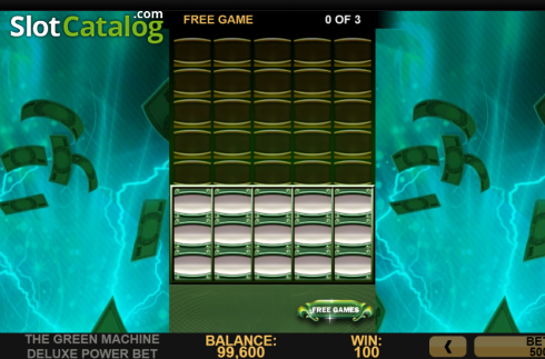 Οθόνη4. Green Machine Deluxe Power Bet Κουλοχέρης