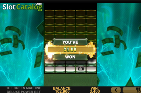 Οθόνη5. Green Machine Deluxe Power Bet Κουλοχέρης
