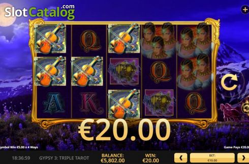 Οθόνη4. Gypsy 3: Triple Tarot Κουλοχέρης 