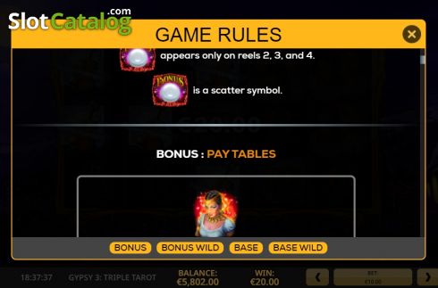 Οθόνη7. Gypsy 3: Triple Tarot Κουλοχέρης 