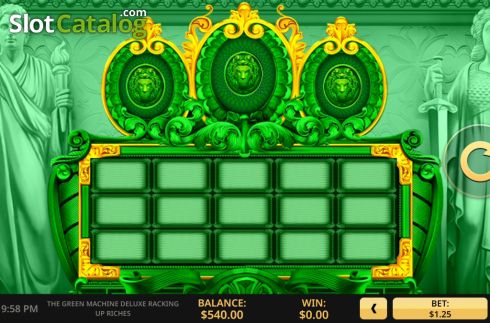 Οθόνη2. The Green Machine Deluxe Racking Up Riches Κουλοχέρης