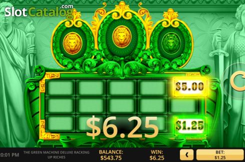 Οθόνη3. The Green Machine Deluxe Racking Up Riches Κουλοχέρης