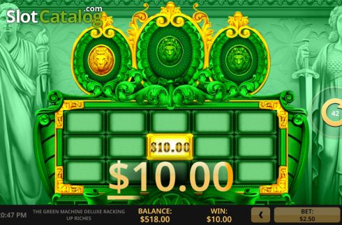 Οθόνη5. The Green Machine Deluxe Racking Up Riches Κουλοχέρης