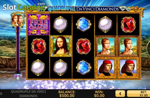 Οθόνη2. Quadruple Da Vinci Diamonds Κουλοχέρης