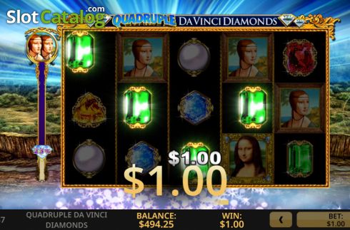 Οθόνη4. Quadruple Da Vinci Diamonds Κουλοχέρης