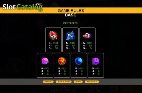 Οθόνη8. Crystal Chasers Κουλοχέρης 