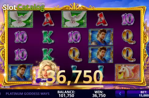 Οθόνη3. Platinum Goddess Ways Κουλοχέρης