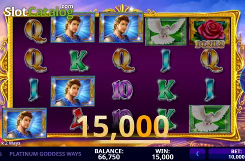 Οθόνη4. Platinum Goddess Ways Κουλοχέρης