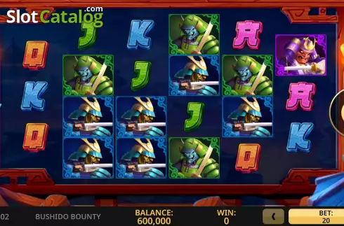 Οθόνη2. Bushido Bounty Κουλοχέρης