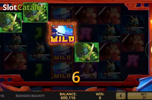 Οθόνη3. Bushido Bounty Κουλοχέρης