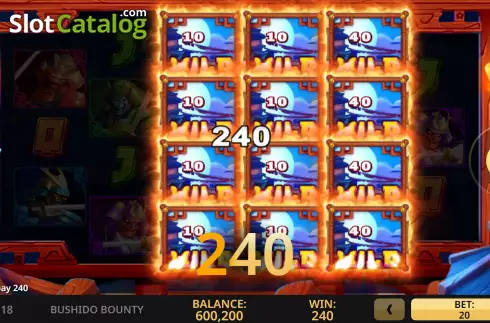 Οθόνη4. Bushido Bounty Κουλοχέρης