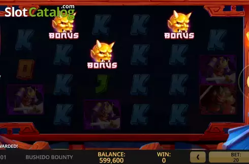 Οθόνη5. Bushido Bounty Κουλοχέρης