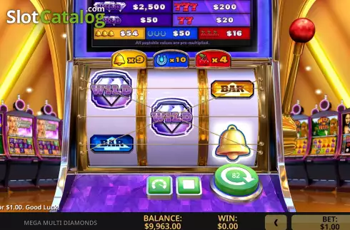 Οθόνη8. Mega Multi Diamonds Κουλοχέρης 