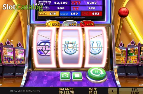 Οθόνη9. Mega Multi Diamonds Κουλοχέρης 