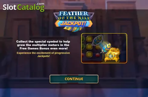 Οθόνη2. Feather Of The Nile Jackpot Κουλοχέρης