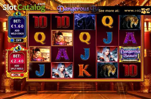 Οθόνη3. Dangerous Beauty Jackpot Κουλοχέρης