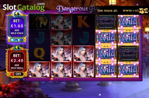 Οθόνη7. Dangerous Beauty Jackpot Κουλοχέρης