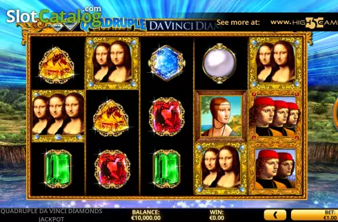 Οθόνη2. Quadruple Da Vinci Diamonds Jackpot Κουλοχέρης