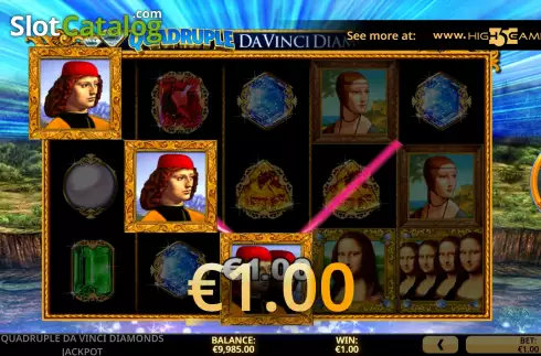 Οθόνη4. Quadruple Da Vinci Diamonds Jackpot Κουλοχέρης