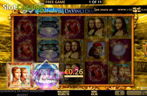 Οθόνη8. Quadruple Da Vinci Diamonds Jackpot Κουλοχέρης