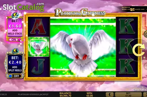 Οθόνη5. Platinum Goddess Jackpot Κουλοχέρης