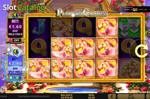 Οθόνη6. Platinum Goddess Jackpot Κουλοχέρης