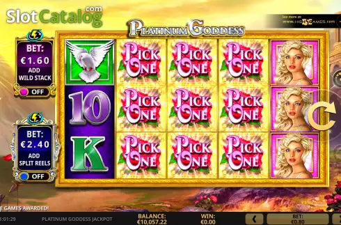 Οθόνη9. Platinum Goddess Jackpot Κουλοχέρης