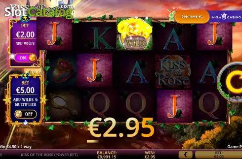 Οθόνη4. Kiss Of The Rose (Power Bet) Κουλοχέρης 