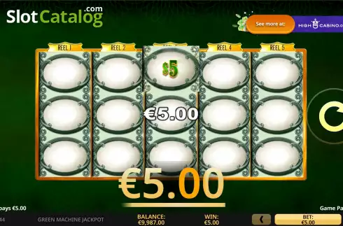 Οθόνη4. Green Machine Deluxe Jackpot Κουλοχέρης