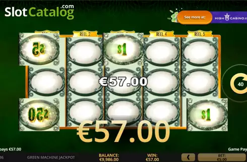 Οθόνη6. Green Machine Deluxe Jackpot Κουλοχέρης