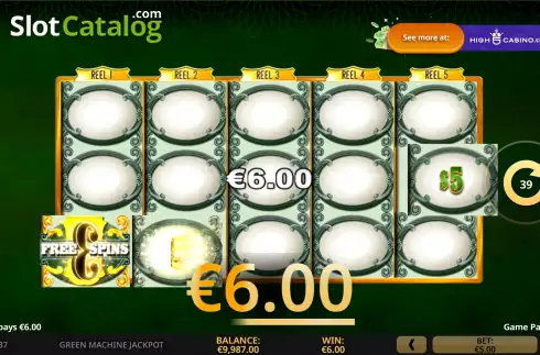 Οθόνη7. Green Machine Deluxe Jackpot Κουλοχέρης