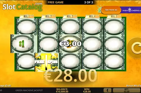 Οθόνη9. Green Machine Deluxe Jackpot Κουλοχέρης