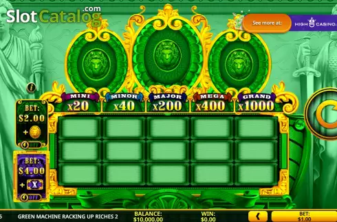 Οθόνη3. Green Machine Racking Up Riches 2 Κουλοχέρης 