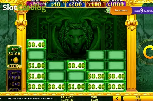 Οθόνη7. Green Machine Racking Up Riches 2 Κουλοχέρης 