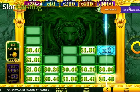 Οθόνη8. Green Machine Racking Up Riches 2 Κουλοχέρης 