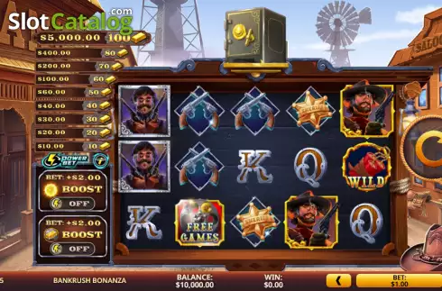Οθόνη2. Bankrush Bonanza Κουλοχέρης