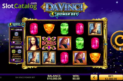 Οθόνη2. Da Vinci Power Bet Κουλοχέρης