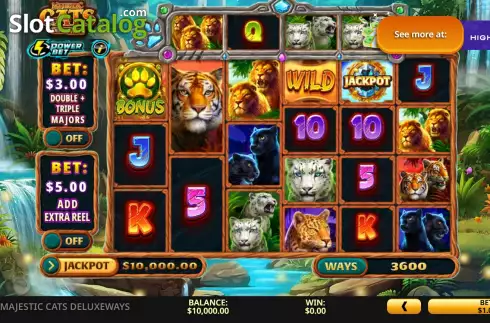 Οθόνη2. Majestic Cats DeluxeWays Κουλοχέρης