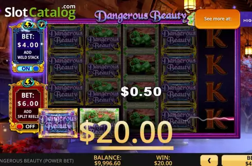 Οθόνη3. Dangerous Beauty Power Bet Κουλοχέρης