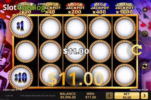Οθόνη3. The Green Machine Deluxe Vegas Κουλοχέρης