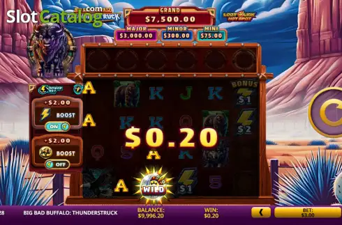 Οθόνη3. Big Bad Buffalo: Thunderstruck Κουλοχέρης