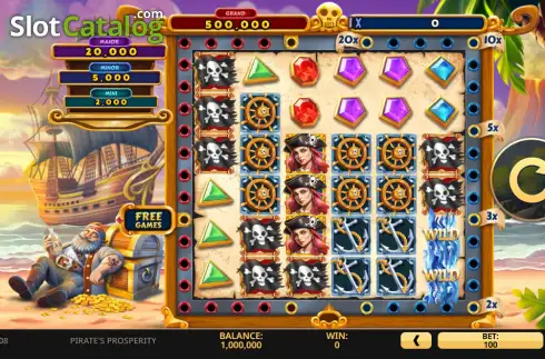 Οθόνη2. Pirate's Prosperity Wild Train Κουλοχέρης