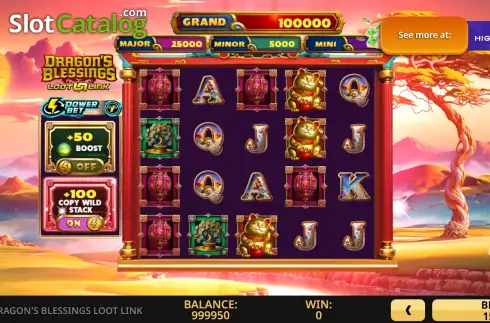 Οθόνη2. Dragon's Blessings Loot Link Κουλοχέρης
