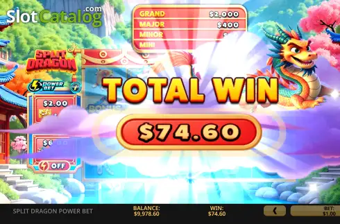 Οθόνη3. Split Dragon Power Bet Κουλοχέρης 