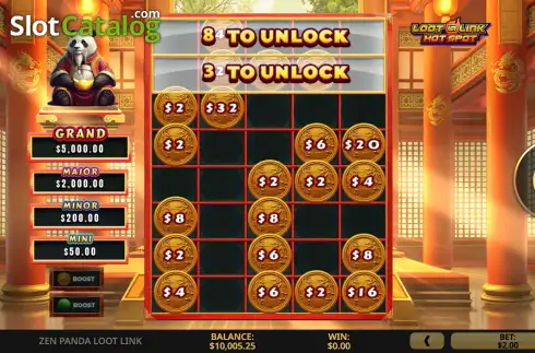 Οθόνη3. Zen Panda Loot Link Κουλοχέρης