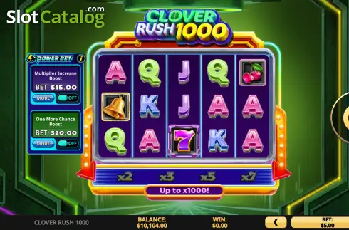 Οθόνη2. Clover Rush 1000 Κουλοχέρης